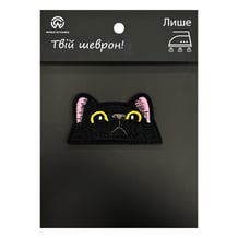 Шеврон Black Cat (Face) (Meme), (6368)