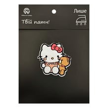 Патч Sanrio: Hello Kitty: Kitty White w/ Teddy Bear, (6485)