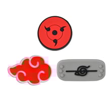 Набор джибитсов Naruto: Sharingan, Akatsuki and Konoha Logos, (6549)