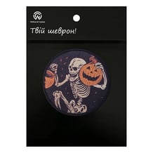 Шеврон Skeleton w/ Helloween Pumpkin, (6636)