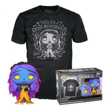 Комплект Funko POP!: Tees: Movies: Corpse Bride: Emily (S) (Black Light), (72698)