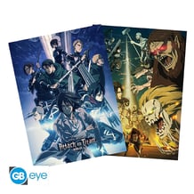 Набір постерів GB Eye: Chibi: Attack on Titan (2 шт.), (81449)