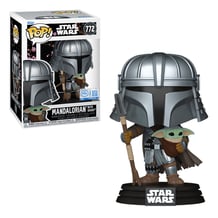 Фігурка Funko POP!: Star Wars: The Mandalorian: The Mandalorian w/ Grogu (Impressions) (Special Edition), (85188)