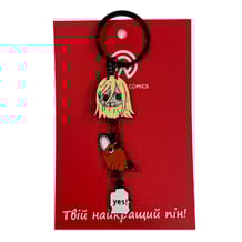 Брелок металлический Chainsaw Man: Power and Pochita, (9373)