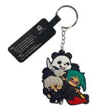 Брелок двосторонній Jujutsu Kaisen: Inumaki, Maki and Panda, (9430)