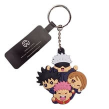 Брелок двухсторонний Jujutsu Kaisen: Satoru, Nobara, Yuji and Megumi, (9465)