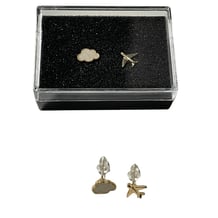 Сережки Cloud and Airplane (Silver), (13427)