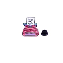 Металевий значок (пін) Typewriter: You are my Favorite, (11209)
