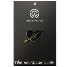 Металлический значок (пин) In Love w/ Coffee Beans, (12159)