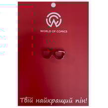 Металлический значок (пин) Glasses (Red), (13334)