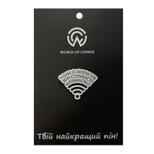 Металевий значок (пін) Wi-Fi: Logo: «Home Is Where The WiFi Connects Automaticaly», (13369)