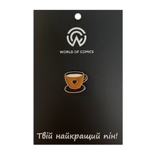 Металлический значок (пин) Coffee Cup (Brown), (13381)