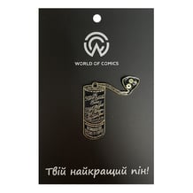 Металлический значок (пин) Coffee Grinder (Black / Gold), (13385)
