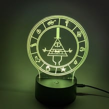 Акриловий світильник Gravity Falls: Bill Cipher, (44641)