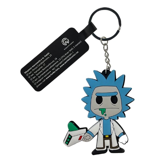 Брелок двосторонній Rick & Morty: Rick Sanchez, (10036)
