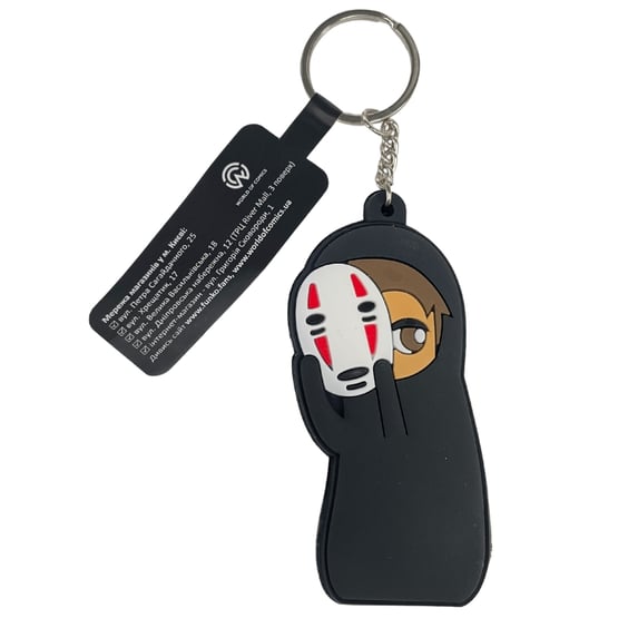 Брелок двосторонній Studio Ghibli: Spirited Away: Kaonashi, (10304)