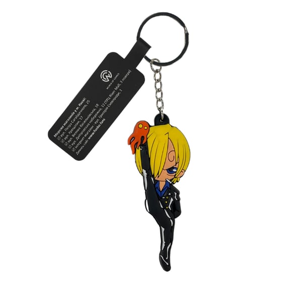 Брелок двосторонній One Piece: Sanji, (10352)