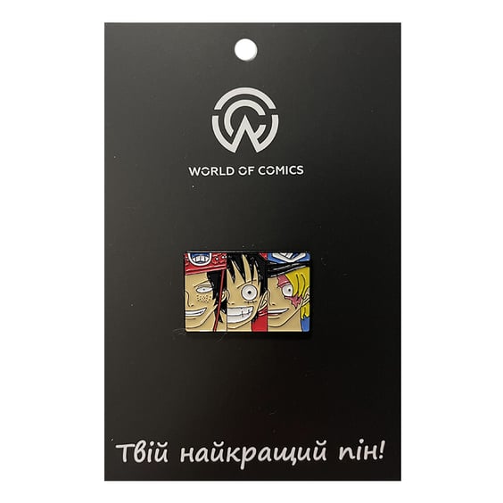 Металевий значок (пін) One Piece: Portgas, Luffy, Sabo, (10567)