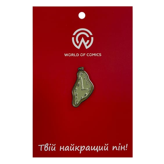 Металлический значок (пин) Art: Salvador Dali: Melting Watch, (10577)