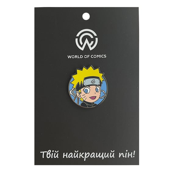 Металлический значок (пин) Naruto: Naruto (Chibi), (10728)