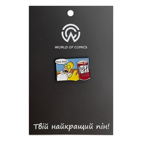 Металевий значок (пін) The Simpsons: Homer w/ Duff Beer, (10787)