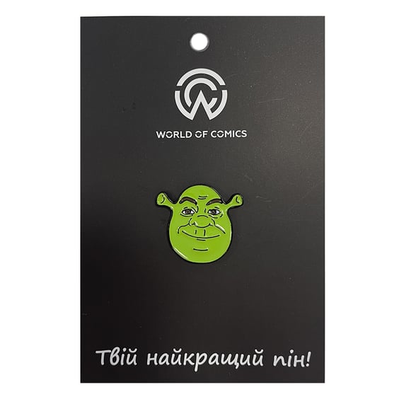 Металлический значок (пин) Shrek: Shrek Head, (10794)