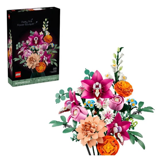 Конструктор LEGO: Icons: Botanical Collection: Pretty Pink Flower Bouquet, (110342)