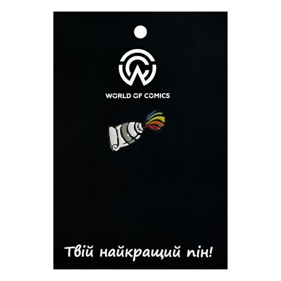 Металлический значок (пин) Tube of Paint w/ Rainbow, (11167)