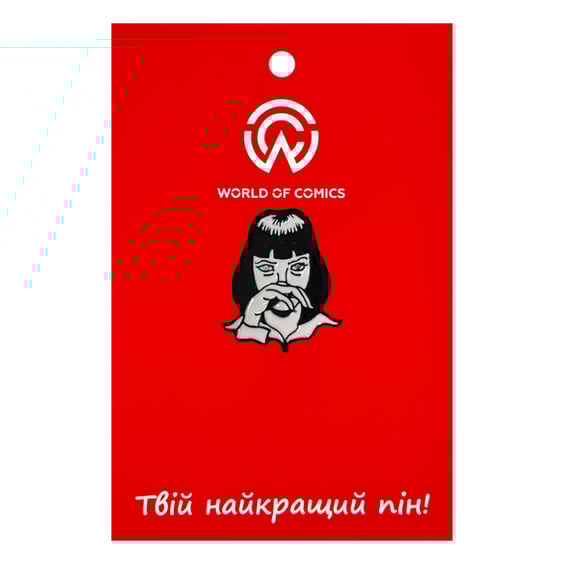 Металлический значок (пин) Pulp Fiction: Mia Wallace (Face), (11222)