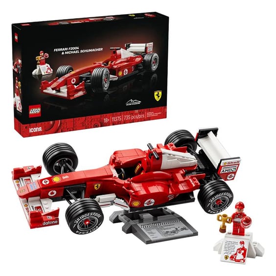 Конструктор LEGO: Icons: Ferrari: F2004 and Michael Schumacher, (113751)