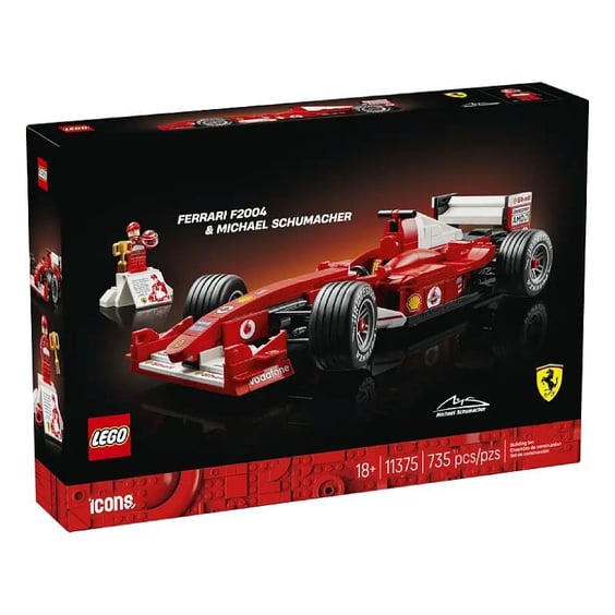 Конструктор LEGO: Icons: Ferrari: F2004 and Michael Schumacher, (113751) 10