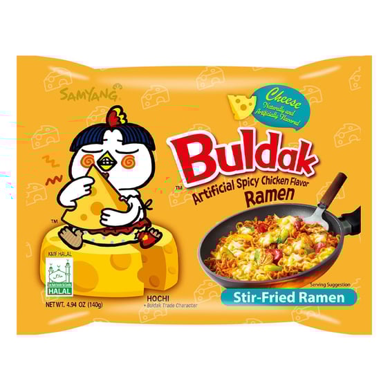Локшина Samyang: Buldak: Hot Chicken Cheese, (116474)