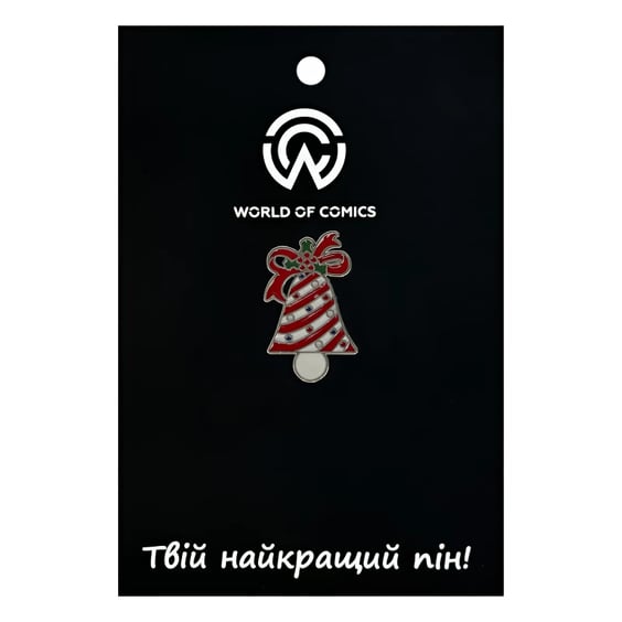 Металлический значок (пин) Christmas Bell, (11449)