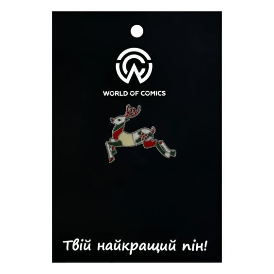 Металлический значок (пин) Christmas Deer, (11781)