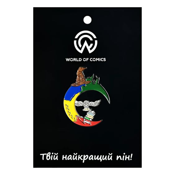 Металлический значок (пин) Wizarding World: Harry Potter: Hogwarts: Hedwig On Moon, (11901)