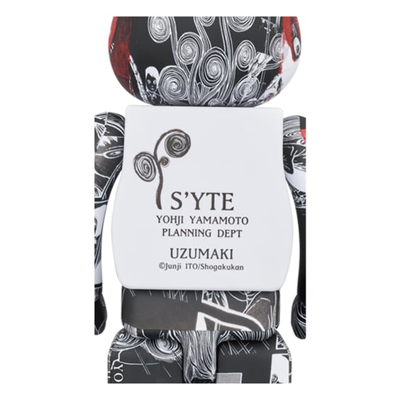 *Original* Be@rbrick: S'YTE & Junji Ito: Uzumaki (Set) (100% & 400%), (607672) 3