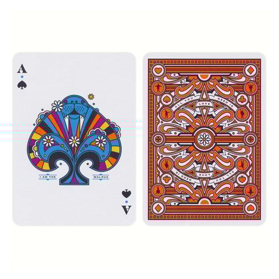 Игральные карты Theory11: The Beatles (Orange), (120025) 2