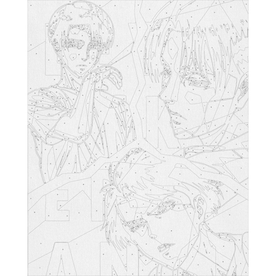 Картина за номерами Kartiny Origami: Attack on Titan: Levi Ackerman, (120060) 2