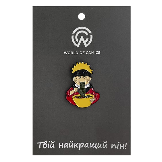 Металлический значок (пин) Naruto: Naruto w/ Ramen, (12080)