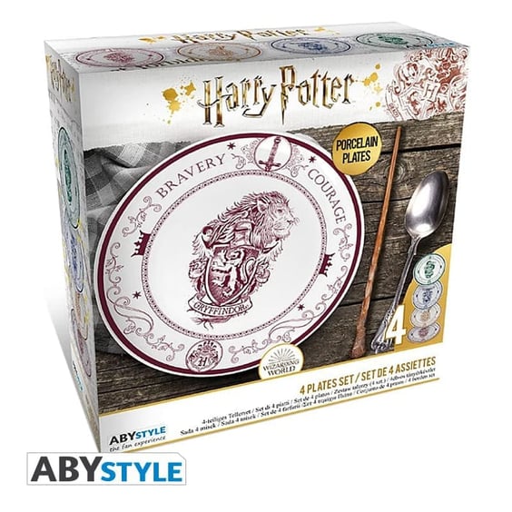 Набір тарілок ABYstyle: Wizarding World: Harry Potter: Hogwarts Houses: Logo, (122015) 6
