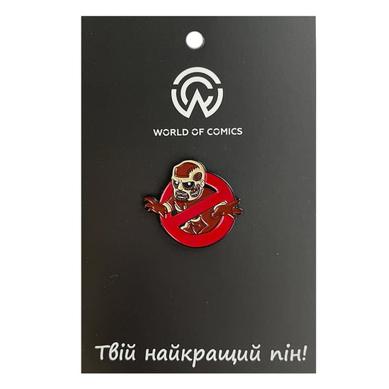 Металевий значок (пін) Attack on Titan: Colossal Titan: «No Titan» Sign, (12234)