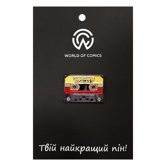 Металевий значок (пін) Marvel: Guardians of the Galaxy: Cassette: «Awesome Mix Vol. 1», (12290)