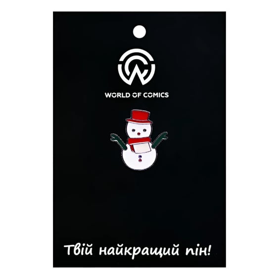 Металевий значок (пін) Snowman, (12422)
