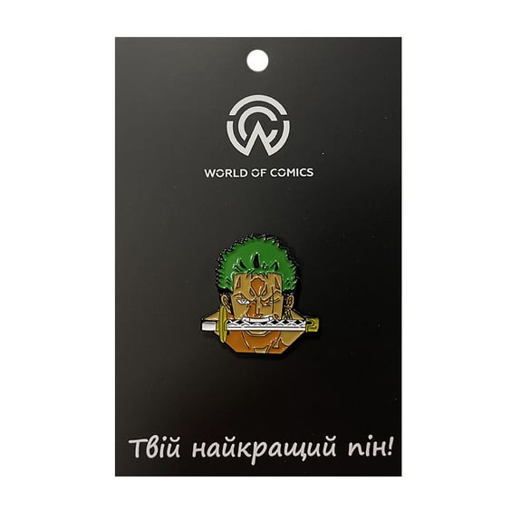 Металлический значок (пин) One Piece: Ronoa Zorо, (12476)