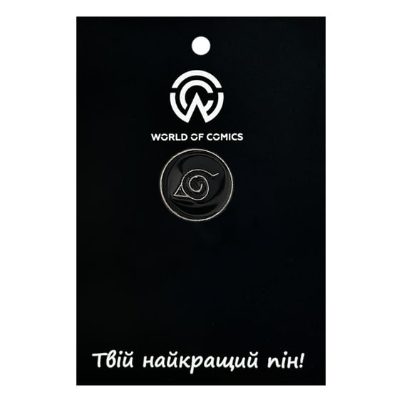 Металлический значок (пин) Naruto: Konoha: Logo, (12633)