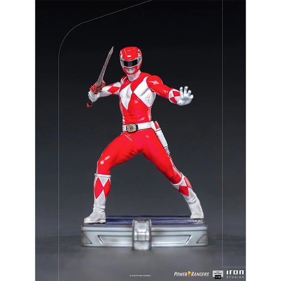 Колекційна фігура Iron Studios: Mighty Morphin Power Rangers: Red Ranger, (128143)
