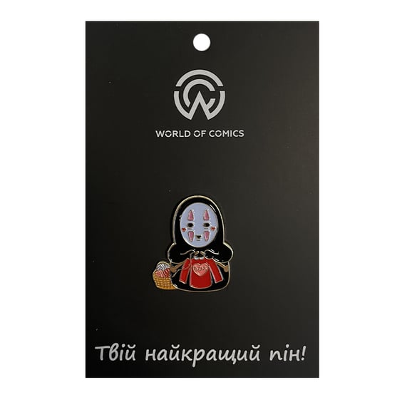 Металевий значок (пін) Studio Ghibli: Spirited Away: Kaonashi Knits a Sweater, (12978)