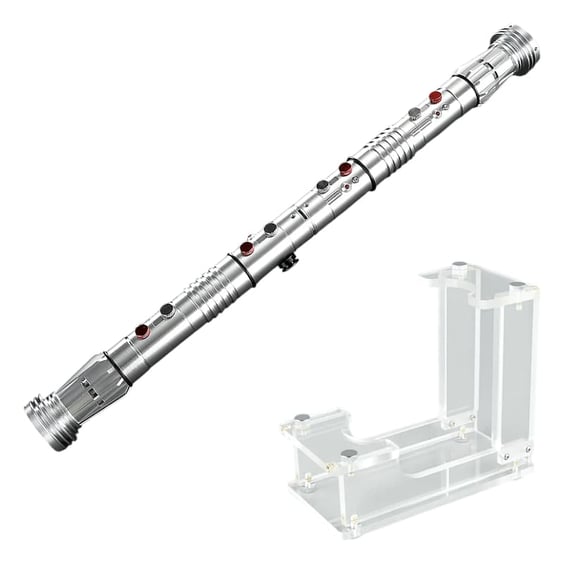 Интерактивный cветовой меч Star Wars: Darth Maul: Double-Bladed Lightsaber (Silver) (LED & Sound), (130704)