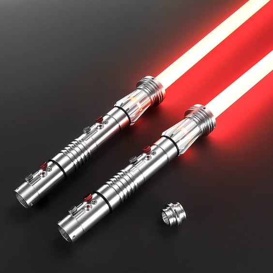 Интерактивный cветовой меч Star Wars: Darth Maul: Double-Bladed Lightsaber (Silver) (LED & Sound), (130704) 6