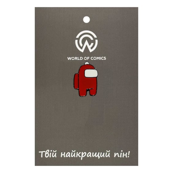 Металевий значок (пін) Among Us: Crewmate (Red), (13151)
